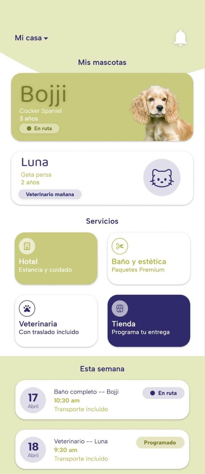 Screenshot del proyecto Arca